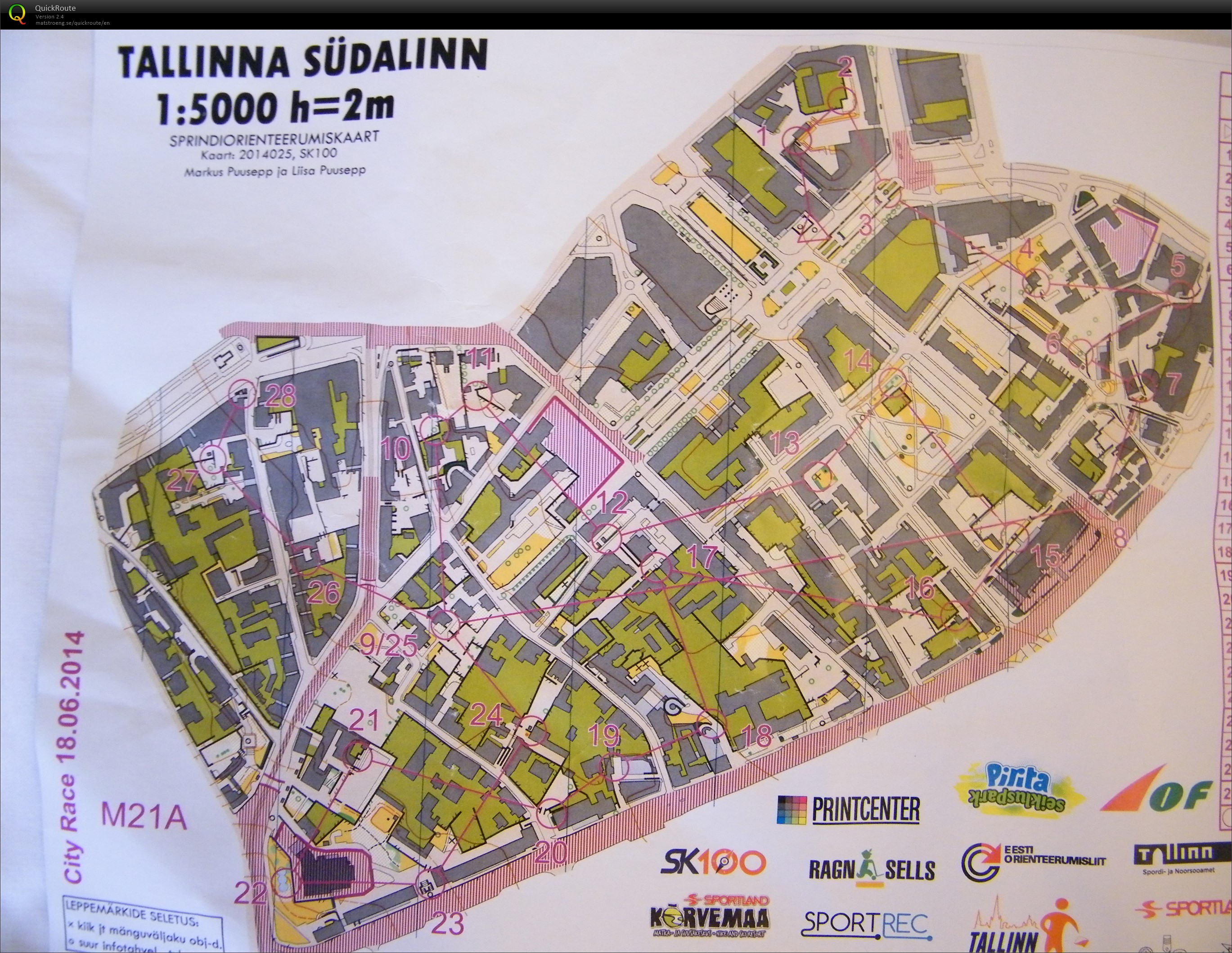 Tallinn-O-Week day 3 (City race) (18/06/2014)