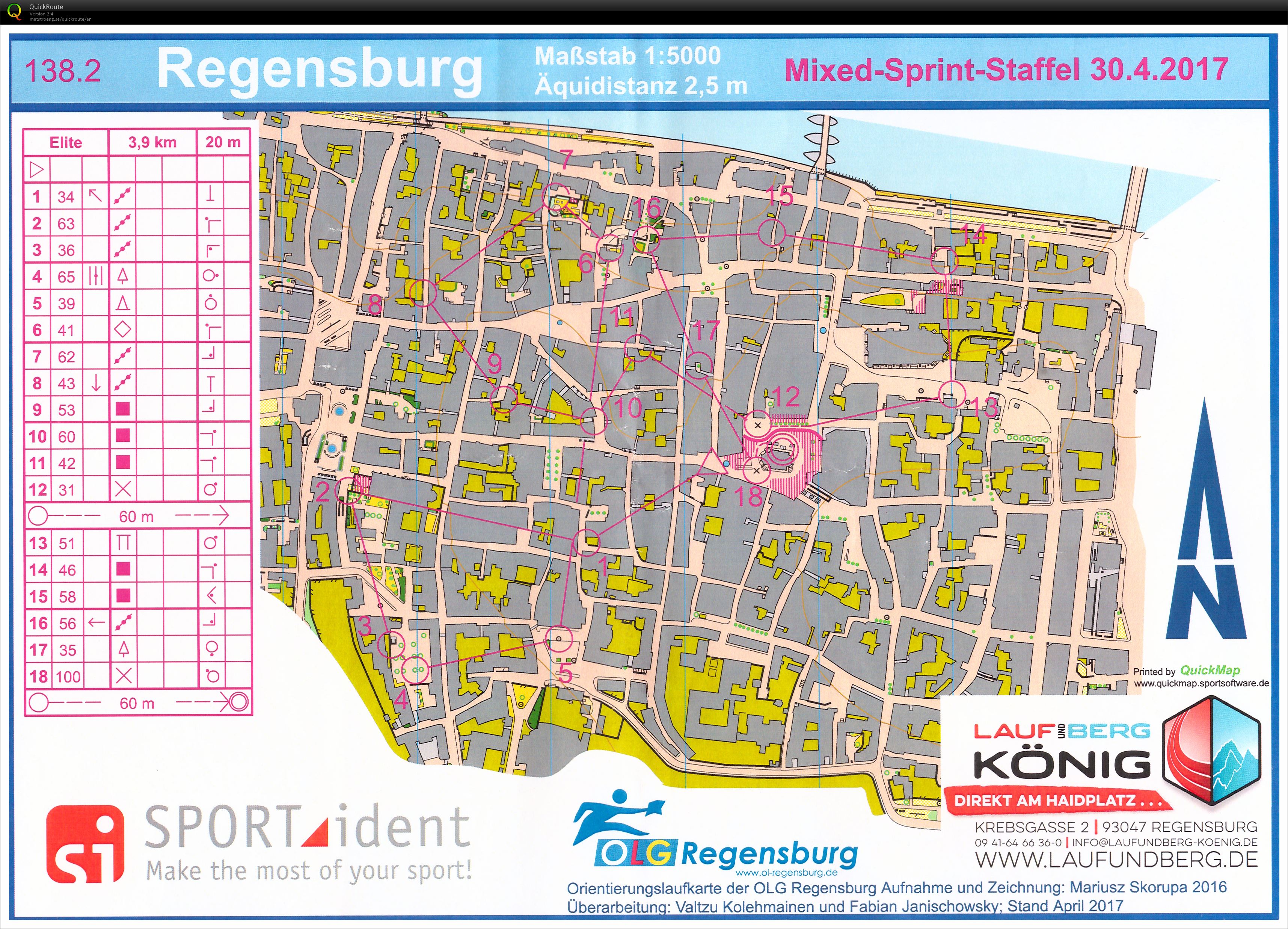 Sprint relay Regensburg (30-04-2017)