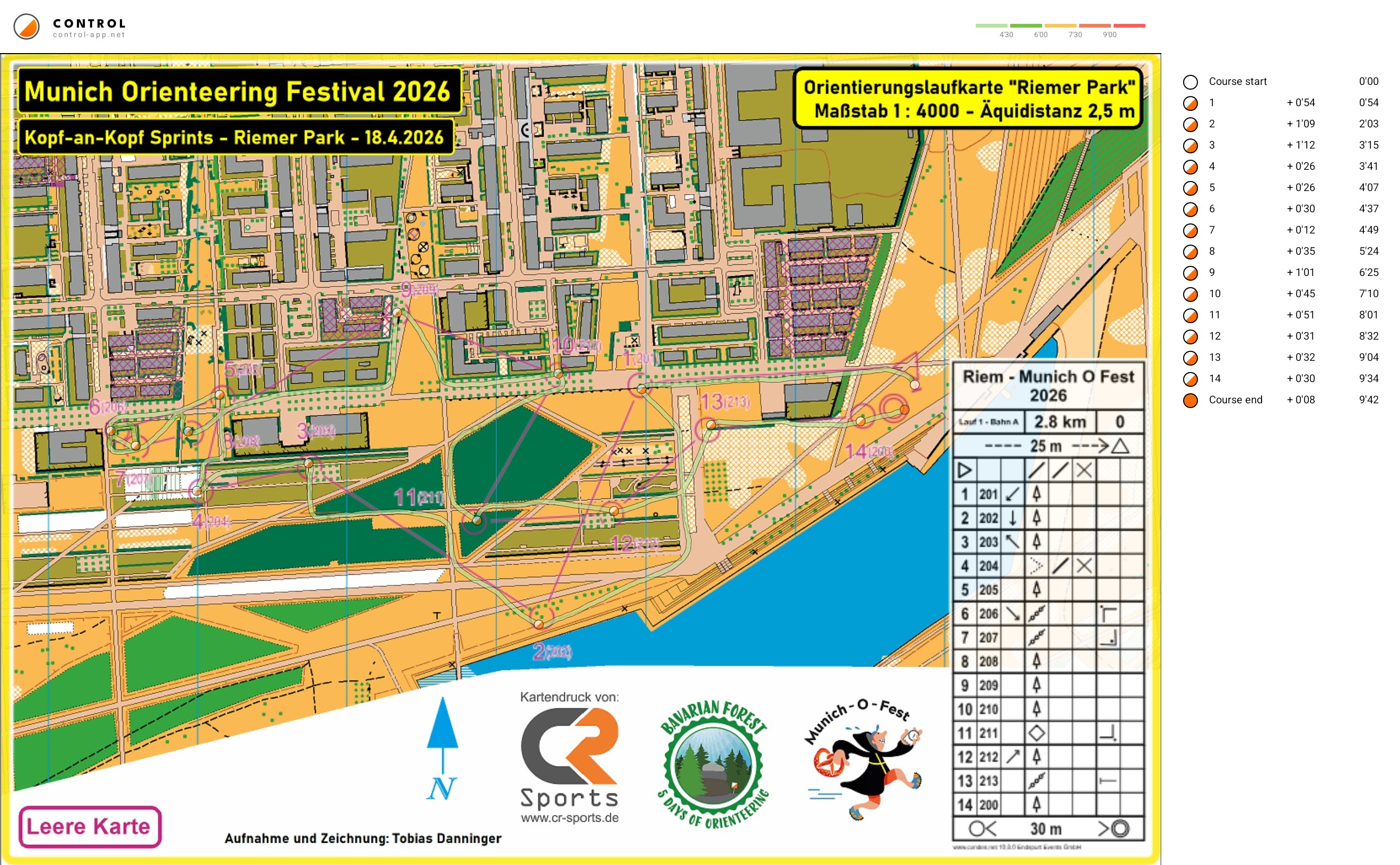 Munich O-Fest KO-Sprint 1 (18/04/2026)